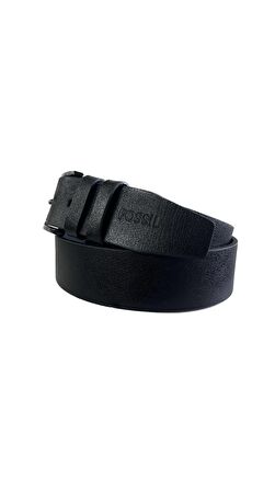 Fossil Siyah Hakiki Deri 4,5 cm Erkek Kemeri-115cm