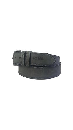 Fossil Gri Hakiki Deri Spor Erkek Kemeri 4cm-115