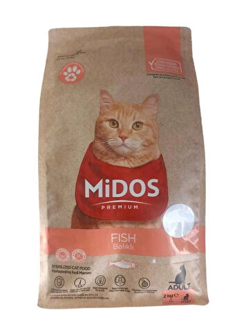 Midos Balıklı 2 kg Kısırlaştırılmış Yetişkin Kedi Maması