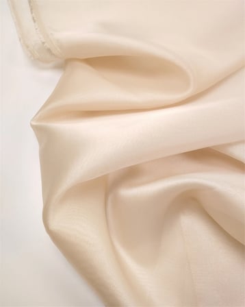Krem Kahve Köpüğü Arası Dolgun Organze Tül Kumaş Elbiselik & Bluzluk 150x240cm