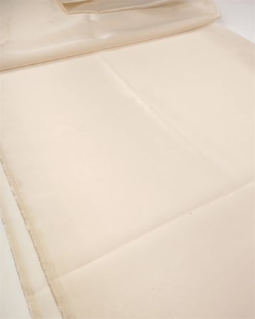 Krem Kahve Köpüğü Arası Dolgun Organze Tül Kumaş Elbiselik & Bluzluk 150x240cm