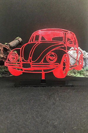 Volkswagen Vosvos 2d Figür - Kırmızı