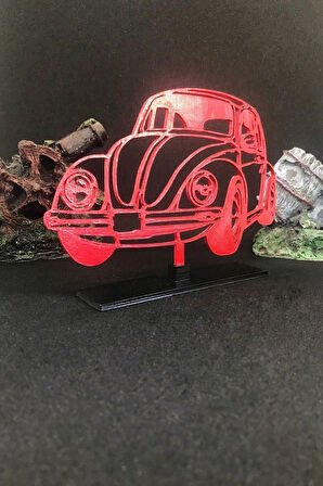 Volkswagen Vosvos 2d Figür - Kırmızı