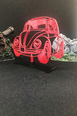 Volkswagen Vosvos 2d Figür - Kırmızı