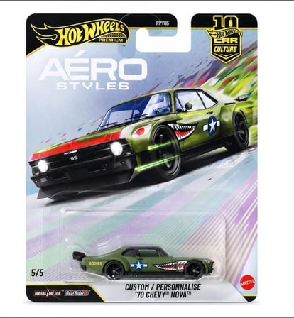 Hot Wheels Premium Car Culture Custom ’70 Chevy Nova JKF37