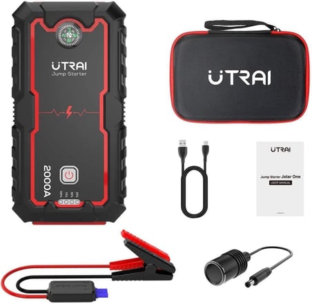 Jstar One 22000mAh 2000A Jump Starter Taşınabilir Akü Takviye Cihazı (Çanta + Pusula + Powerbank + Led Lamba)