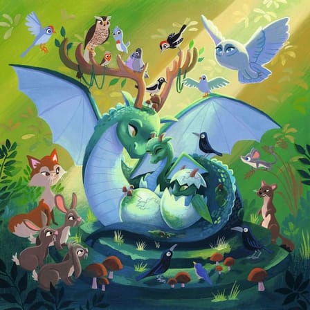 51816 Büyülü Karakterler Puzzle, 3x49 Parça