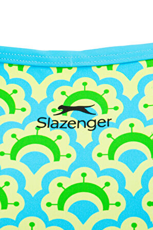 Slazenger Tie Back Kadın Yüzücü Yeşil / Sarı Mayo