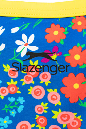 Slazenger Tie Back Ld43 Kadın Mayo Çiçekli