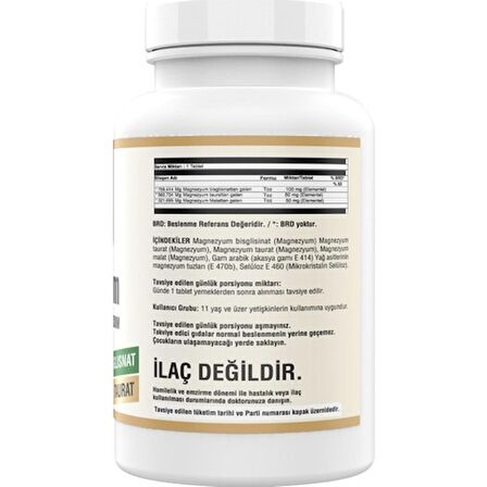 Ncs Magnesium 200 Mg Malat Taurat Glisinat 180 Tablet