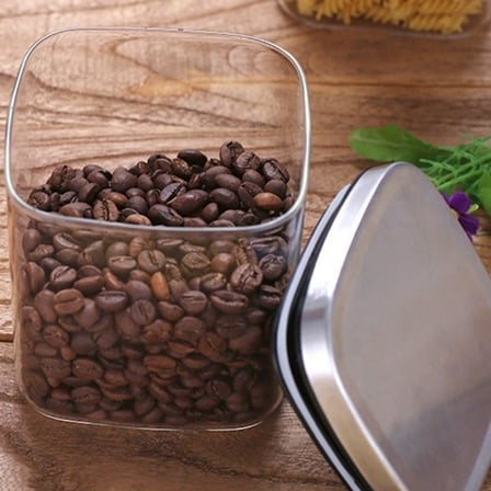 450ml Sızdırmaz Vakumlu Metal Kapaklı Borosilikat Cam Kavanoz – Hava Geçirmez &amp; Dayanıklı Gıda Saklama Kabı (10cm x 10cm)
