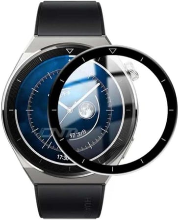 bbtech Huawei Watch GT3 Pro 46mm Akıllı Saat Uyumlu Polymer Nano PPM Ekran Koruyucu;Şeffaf