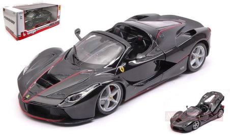 Burago BU26022BK Ferrari La Ferrari Aperta Black 1: 24 Modellino döküm model
