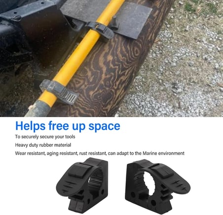 Kürek Tutucu, Hızlı Çıkarılan Kauçuk Kelepçe Montajı, 1 Inç-1,5 inç Çaplı Montaj Araçları Ve Ekipmanları Için Molle Panel Kauçuk Kelepçe, Off Road Kamyonlar, UTV, ATV, 4X4, RV