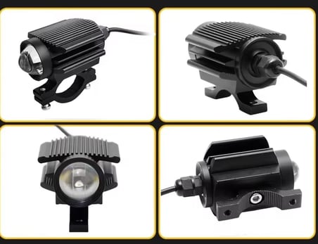 Motosiklet Sis Led Beyaz ve Sarı ışık (2 Adet Led, 1 Adet Anahtar)