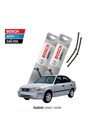 Hyundai Accent 2002 Model Bosch Aeroeco Muz Silecek Takımı