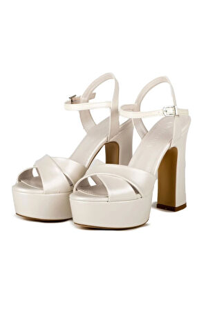 Juliet Suni Deri Sedef Platform Ayakkabı
