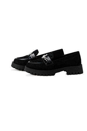 Brenda Bej Leopar Desenli Loafer