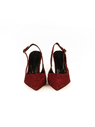 Dalida Rugan Dantel Detaylı Topıklu Ayakkabı