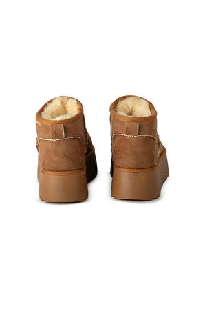 Leo Süet İçi Kürklü Kalın Taban Kadın Bot