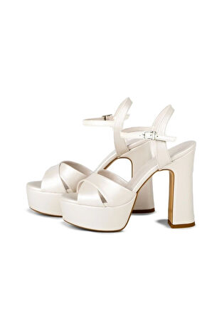 Juliet Suni Deri Sedef Platform Ayakkabı