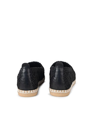 Mayfair Siyah Dantel Detaylı Espadril