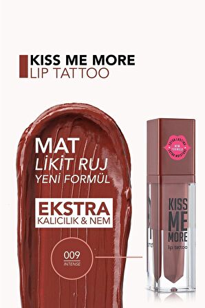 Flormar Uzun Süre Kalıcı Mat Ruj - Kiss Me More-009 Intense-8682536040808