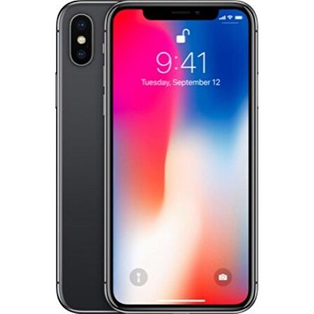 Yenilenmiş iPhone X Space Gray 64GB B Kalite (12 Ay Garantili)