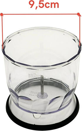 Braun Multiqucink 7-9 Blender Haznesi 350 ml Siyah