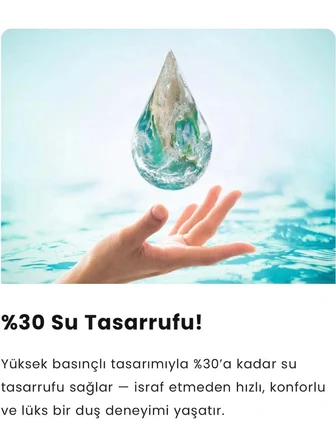 20 Adet Yedek Filtreli Duş Başlığı Kireç Önleyici Su Tasarruflu