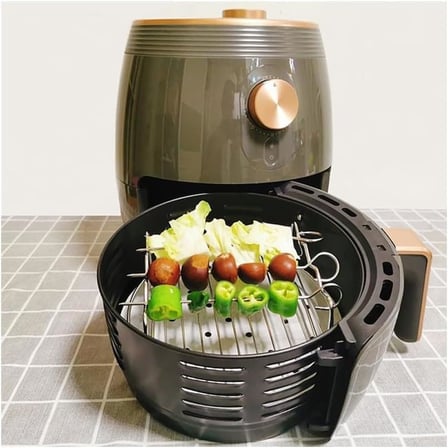 Airfryer Izgara Teli, Universal Boyutta, ÇELİK TEL, Izgara Şiş Ve Ekmek Kızartma Rafı Seti