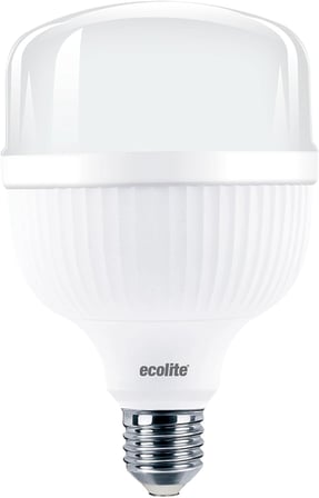 Ecolite 28W Jumbo LED Ampul (177W Eşdeğer) | 6500K Beyaz Işık | 3000 Lümen | E27 Duylu | Enerji Tasarruflu ve Uzun Ömürlü