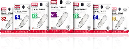 DK03 Type-C OTG USB Bellek, Yüksek Hızlı Okuma/Yazma, USB 3.0 ve Type-C, Metal Alaşım, Döner Tasarım, Anti-X-ray, Anti Manyetik, Sıcaklığa Dayanıklı, Gümüş (64, GB)
