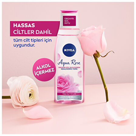 NIVEA Aqua Rose Organik Gül Suyu İçeren Tonik 200 ml