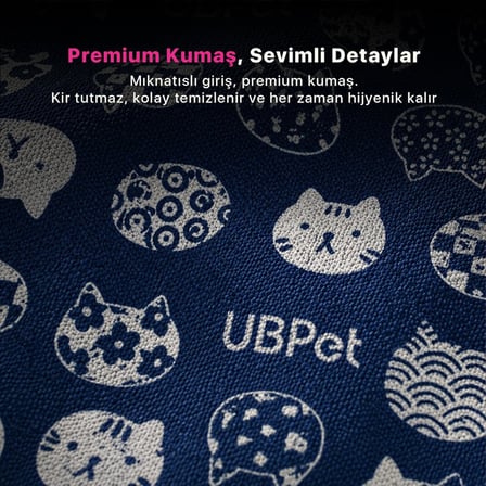 C10 Uyumlu Akıllı Kedi Tuvaleti Perdesi | Premium Kumaş, Mıknatıslı Giriş, Hijyenik ve Kolay Temizlenir