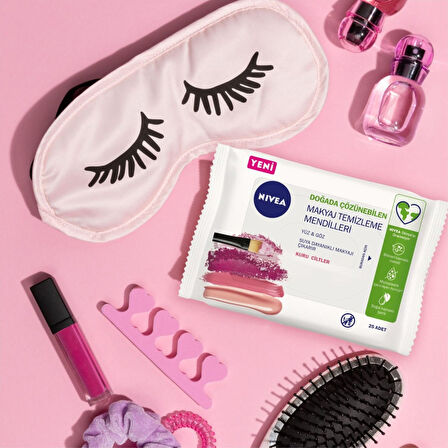 NIVEA Makyaj Temizleme Mendilleri Kuru Ciltler 25 Adet