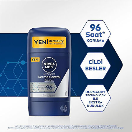 NIVEA Derma Control Clinical Erkek Stick 50ml
