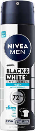 NIVEA MEN Black & White Invisible Fresh Sprey 150 ml