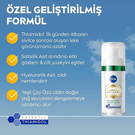 NIVEA Luminous630 Sivilce Lekesi Karşıtı Serum 30 ml X 2 ADET