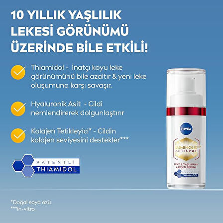 NIVEA Luminous630 Leke ve Yaşlanma Karşıtı Serum 30ml X 2 ADET