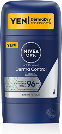 NIVEA Derma Control Clinical Erkek Stick 50ml X 2 ADET