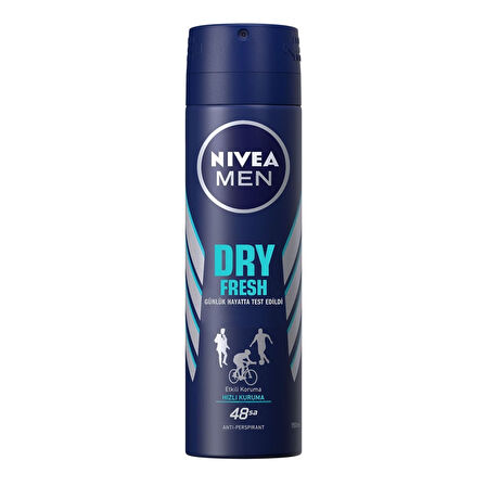 NIVEA MEN Dry Fresh Sprey 150 ml X 2 ADET