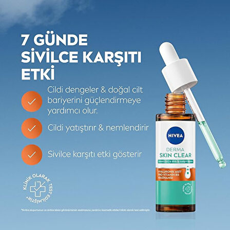 NIVEA Derma Skin Clear Dengeleyici & Sivilce Karşıtı Serum X 3 ADET