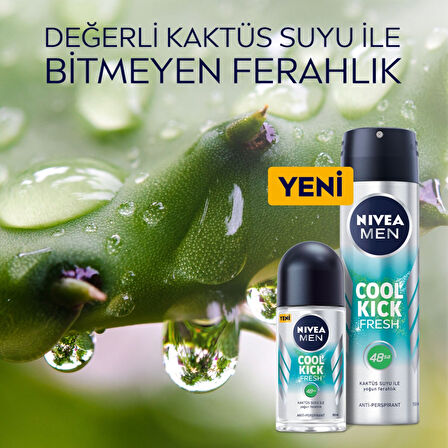 NIVEA MEN Cool Kick Fresh Roll-on 50 ml X 3 ADET