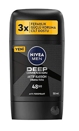 NIVEA MEN Deep Dimension Stick 50 ml X 3 ADET