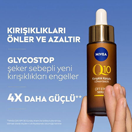 NIVEA Q10 Kırışıklık Karşıtı Çift Etkili Serum 30ml   X 4 ADET