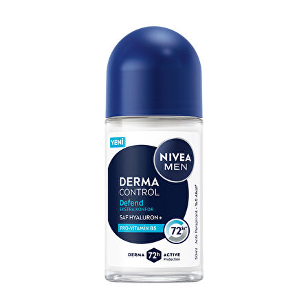 NIVEA Derma Control Defend Erkek Roll-On 50 ml X 4 ADET