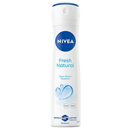 NIVEA Fresh Natural Sprey 150 ml X 4 ADET