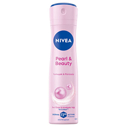 NIVEA Pearl & Beauty Sprey 150 ml  X 4 ADET