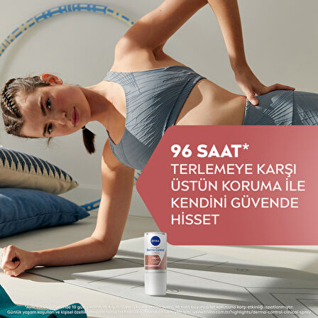 NIVEA Derma Control Clinical Kadın Roll-On 50 ml X 5 ADET